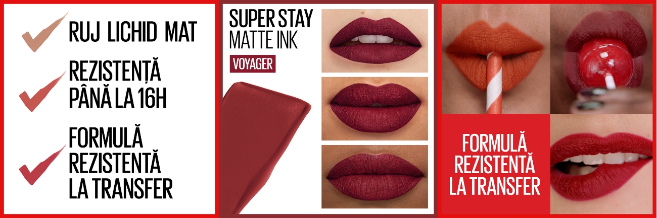 Ruj lichid Mat SuperStay Matte Ink, 50 Voyager